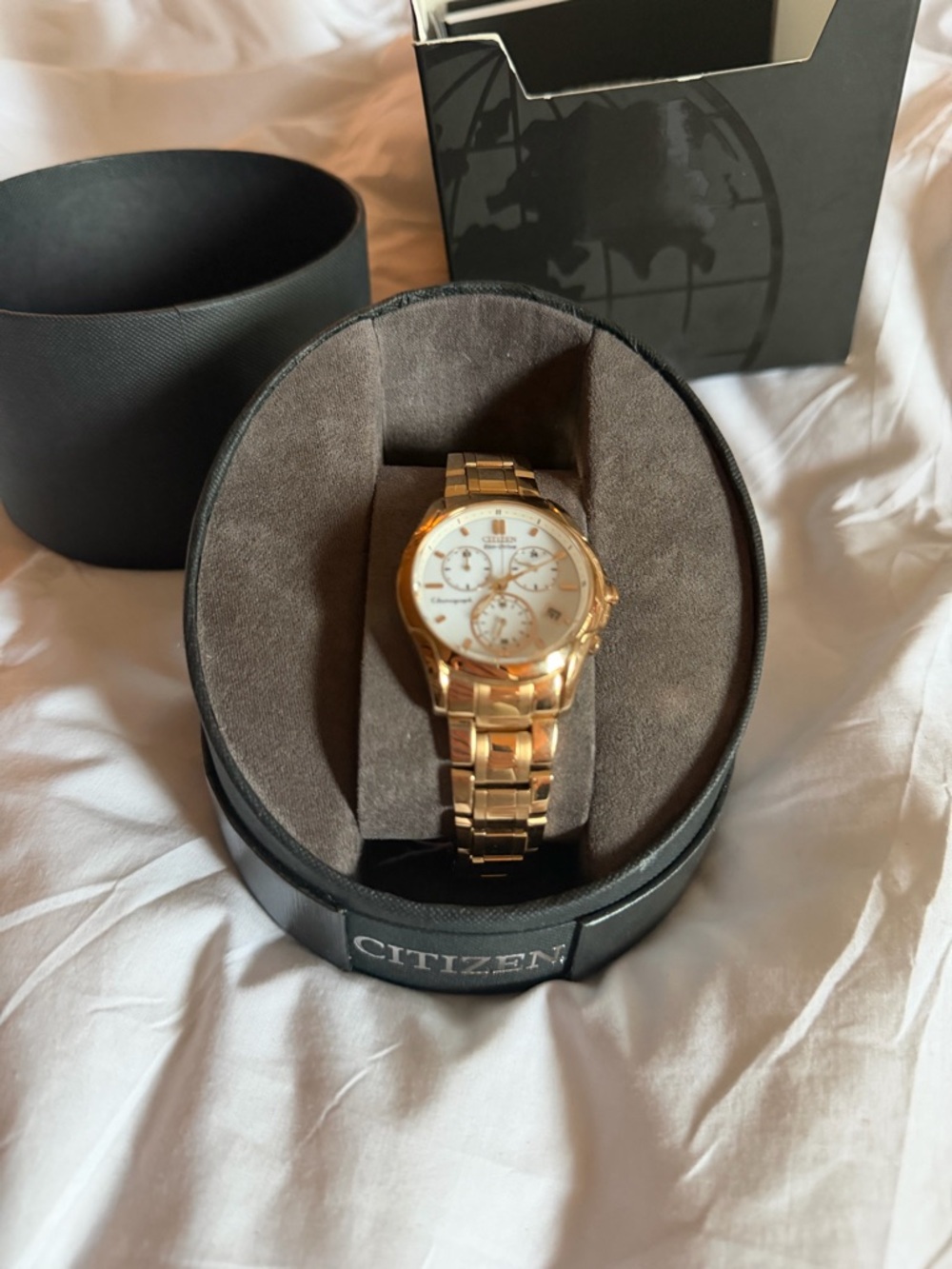 Citizen Gold Chronograph Watch new with box
